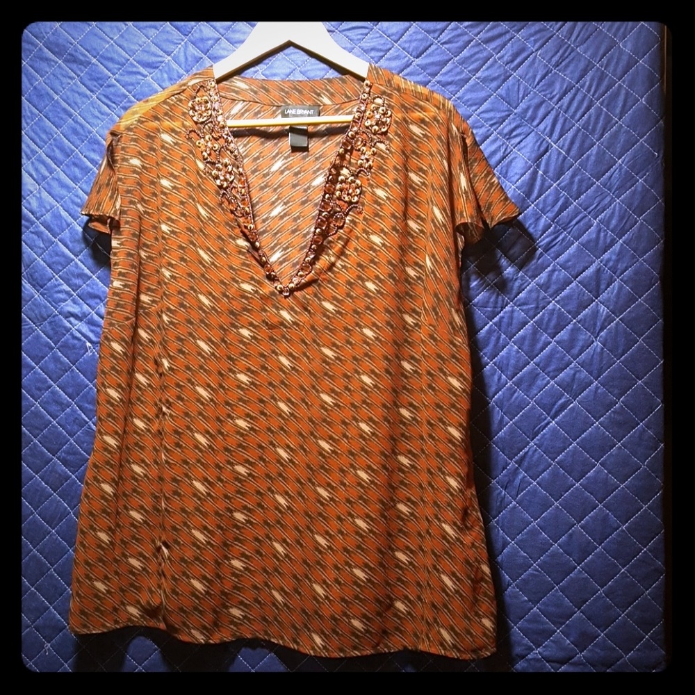 Lane Bryant embellished top